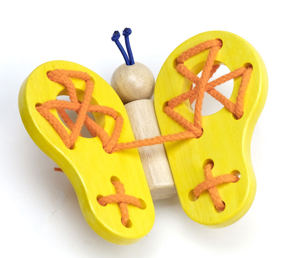Wooden Lacing Butterfly - Earth Toys