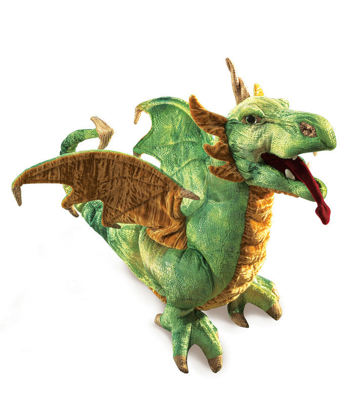 Wyvern Dragon Puppet Folkmanis Hand Puppet - Earth Toys