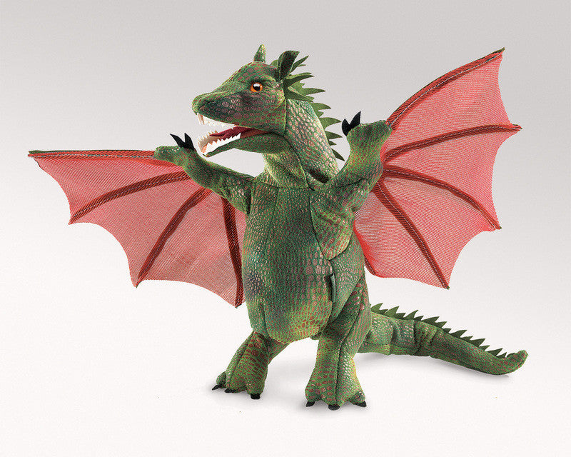 Folkmanis Winged Dragon Hand Puppet - Earth Toys