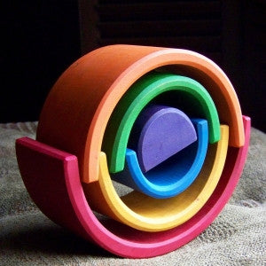 Wooden Stacking Rainbow - Earth Toys - 8