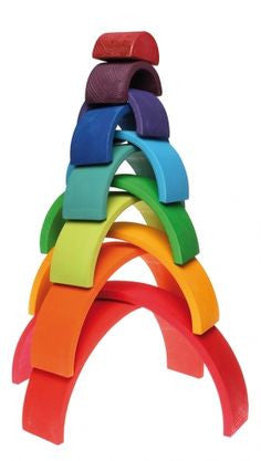 Wooden Stacking Rainbow - Earth Toys - 6