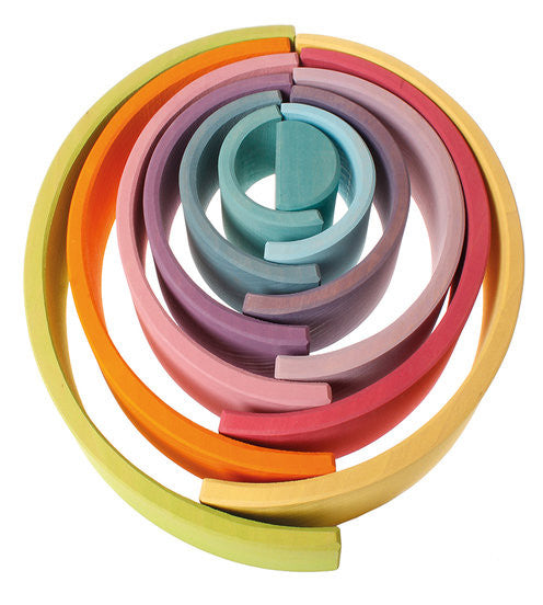 Pastel Stacking Rainbow - Earth Toys - 4