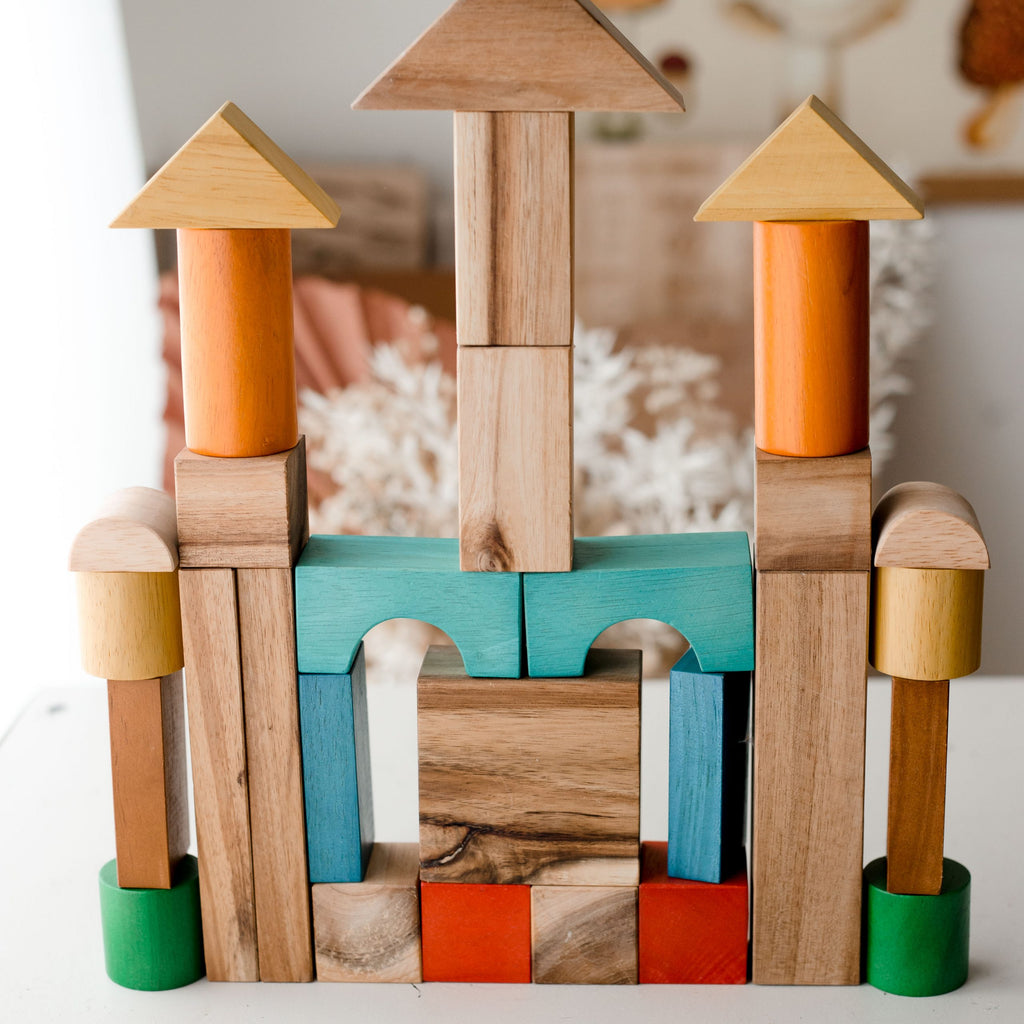 natural wooden block q toys lifestyle image