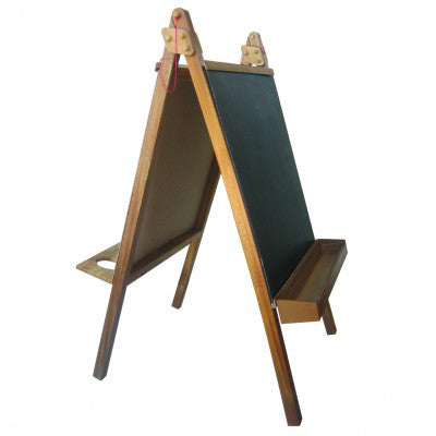 Delux Wooden Standing Easel - Earth Toys - 1