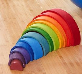 Wooden Stacking Rainbow - Earth Toys - 3