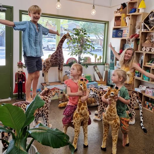 The JUNGLE is alive at Earth Toys with our NEW Ride On Wild Animals and Night Lights!!