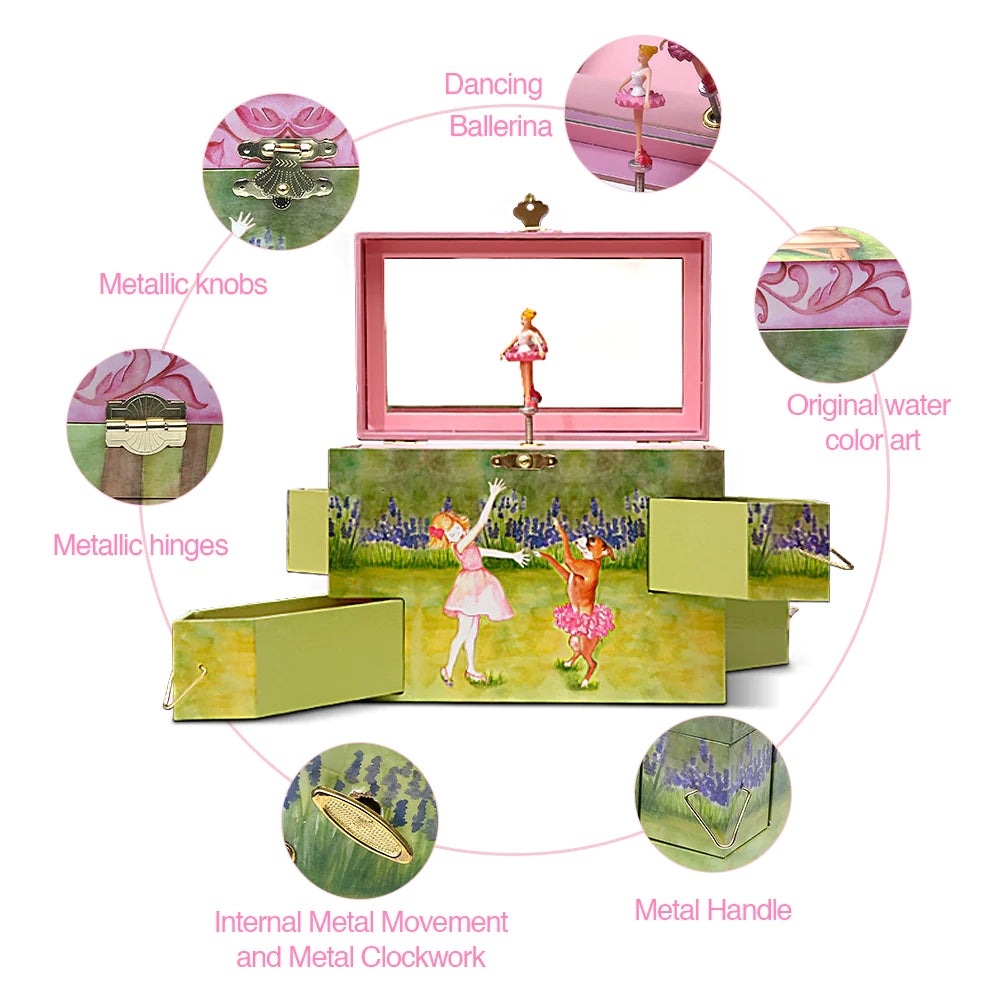 Ballerina Two Times Tutu Music Box - Enchantmints - Earth Toys