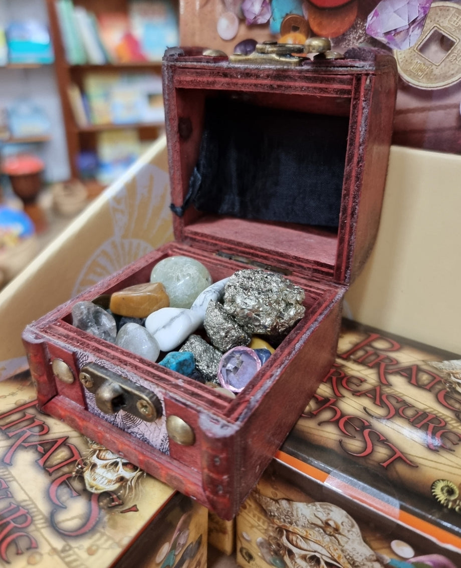 Pirate Treasure Chest, Kids Gemstone Mineral Box – Earth Toys
