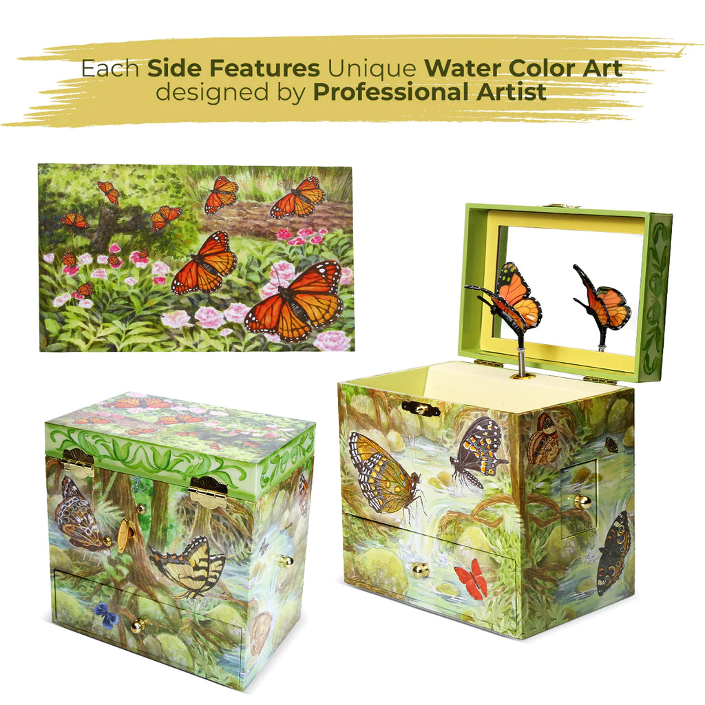 Butterfly Monarchs Music Box - Enchantmints - Earth Toys
