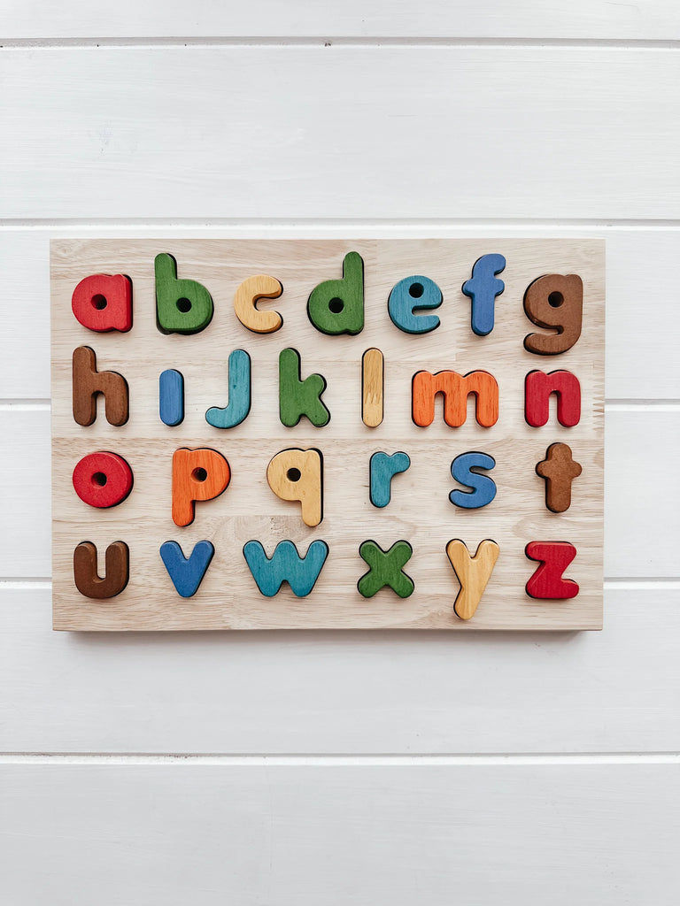 Quins Alphabet Lower Case Puzzle - Earth Toys