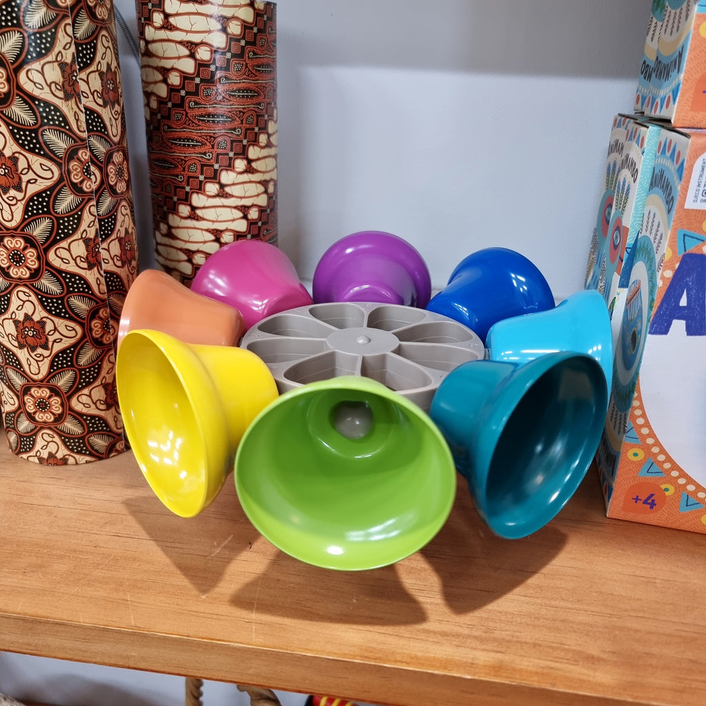 Rainbow Musical Spinning Bells - Earth Toys
