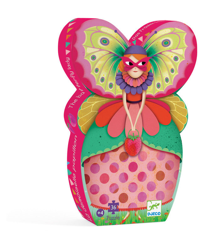 The Butterfly Lady - 36pc Silhouette Puzzle - Earth Toys