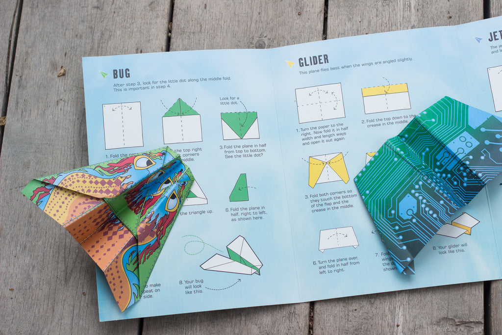 100 Paper Planes to Fold & Fly - Earth Toys