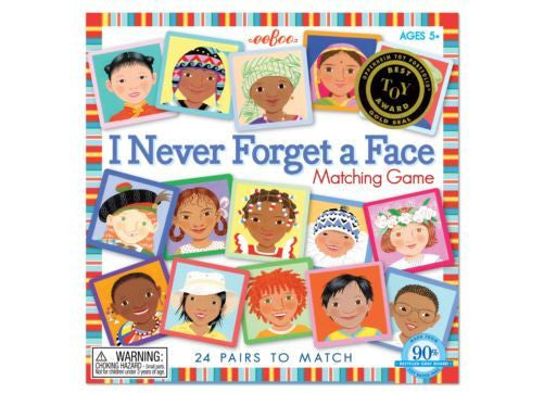 Never Forget a Face Matching Game - Earth Toys