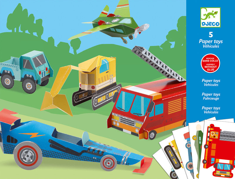 Trucks Paper Toys - Earth Toys - 1