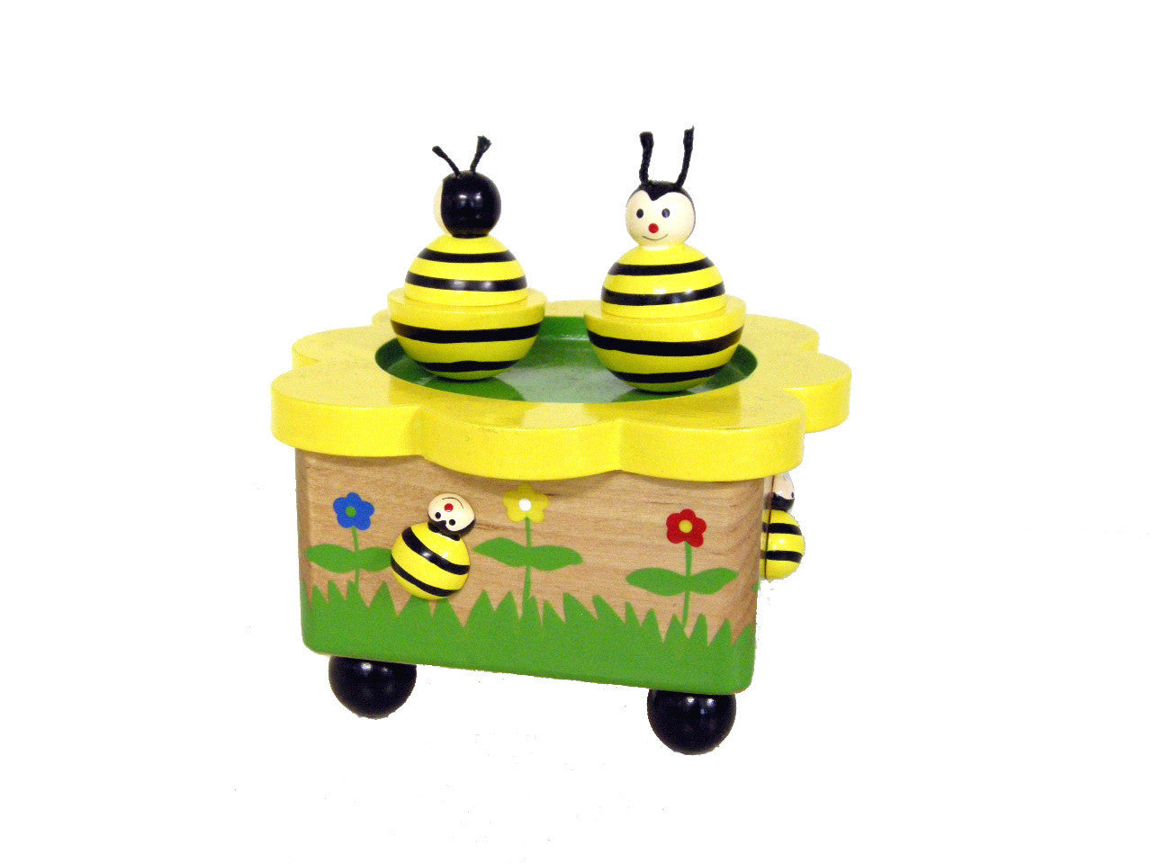 Wooden Magnetic Bee Music Box Earth Toys