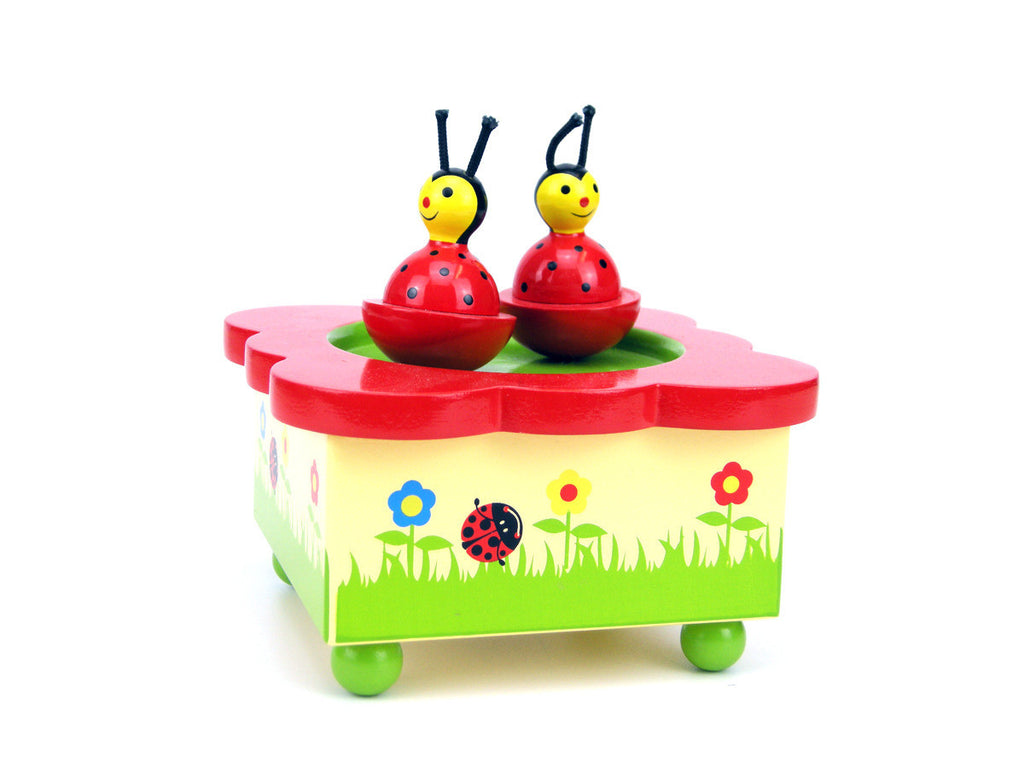 Wooden Ladybird Magnetic Music Box - Earth Toys