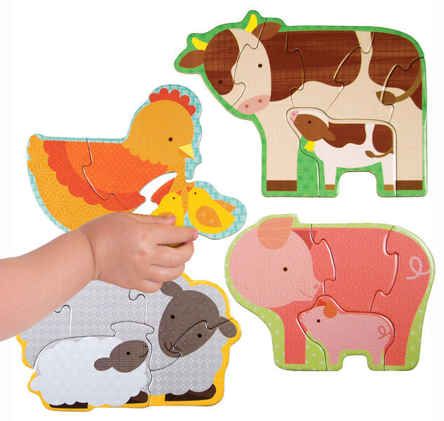 Beginner Puzzle - Farm Babies - Earth Toys - 1