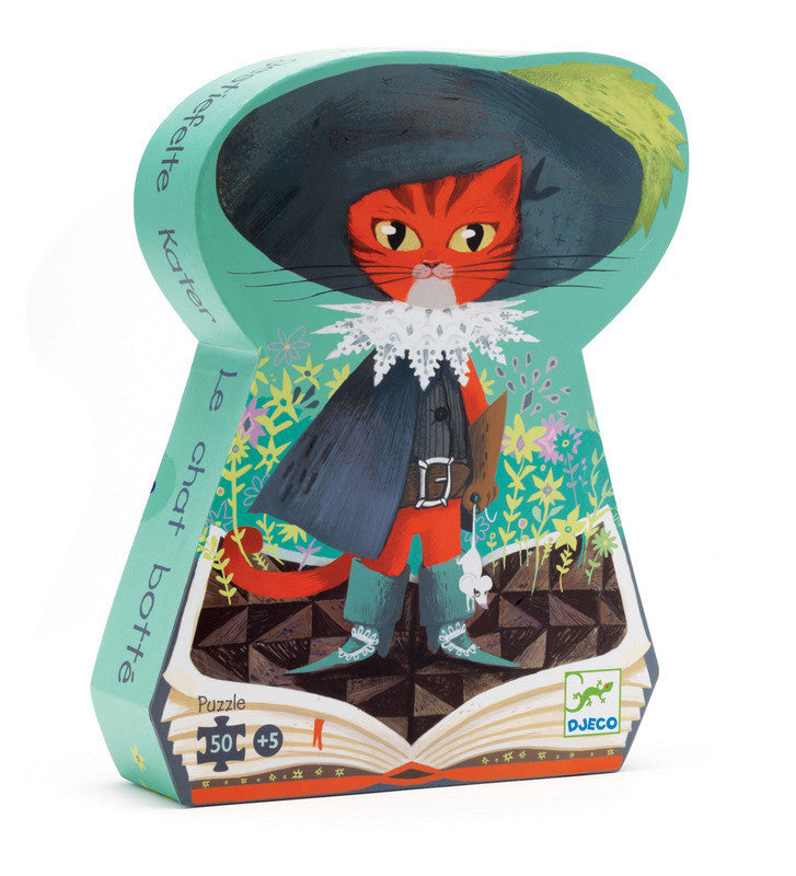 Djeco 50 pc Puss in Boots Puzzle - Earth Toys - 1