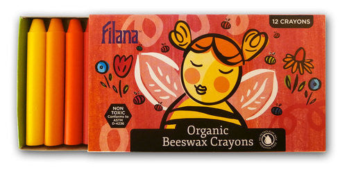 Filana 12 Stick Organic Crayons - Earth Toys - 1
