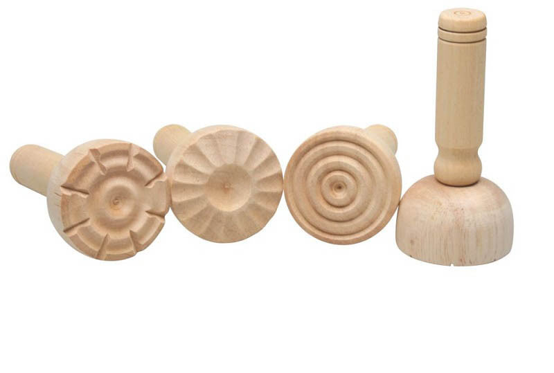 Wooden Dough Stampers Set of 4 - Earth Toys - 2