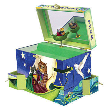 Owl & the Pussycat Music Box - Earth Toys - 1