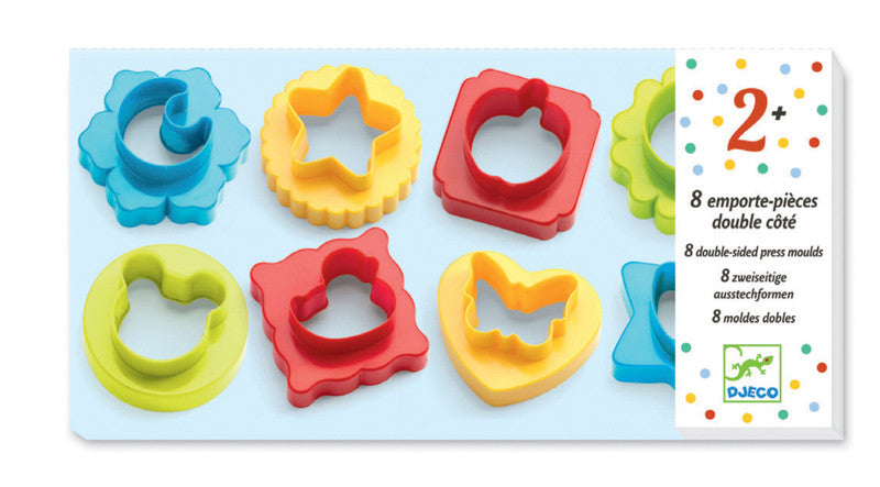 8 Double Side Press Moulds - Earth Toys - 1