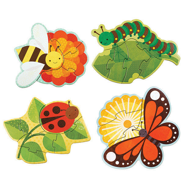 Petit Collage - Beginner Puzzle - Garden Bugs - Earth Toys - 1