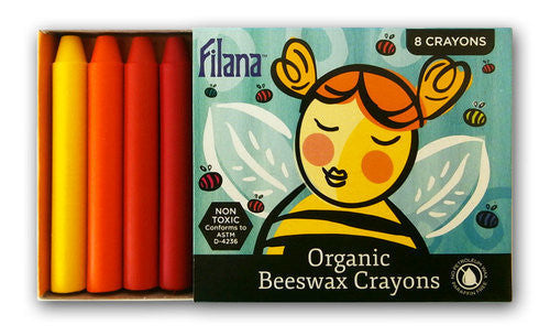 Filana 8 Stick Organic Crayons Rainbow - Earth Toys