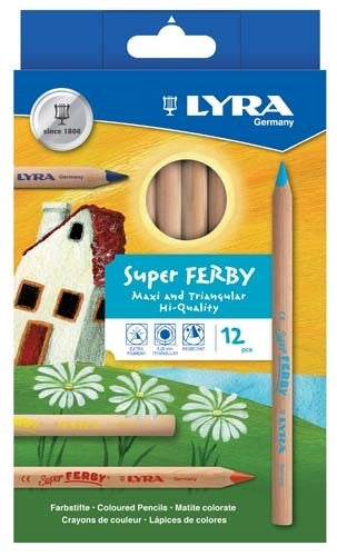 Lyra Super Ferby Nature Pkt of 12 Pencils - Earth Toys - 2