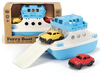 Green Toys - Ferry Boat w/ 2 Mini Cars - Earth Toys - 1