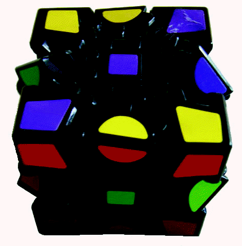 Gears Cube 3x3 (A) All sides are geared - Earth Toys - 1