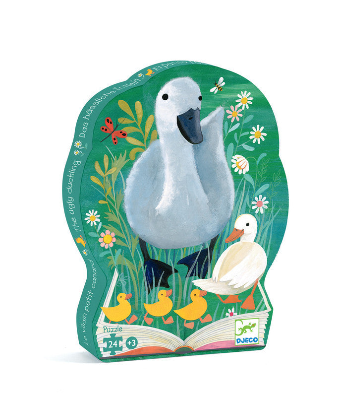 The Ugly Duckling - 24pc Silhouette Puzzle - Earth Toys - 1