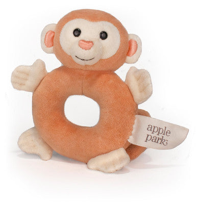 Apple ParkOrganic  Monkey Rattle - Earth Toys