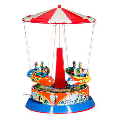 Tin Carousel - Striped Roof - Earth Toys