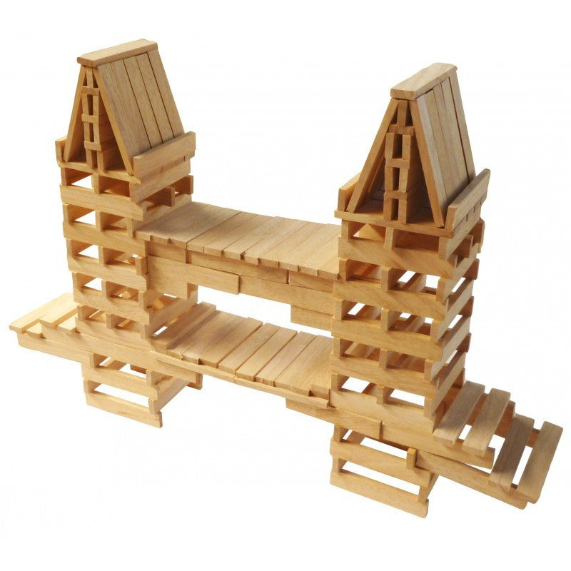 Natural Wooden Planks 200 Pcs - Earth Toys