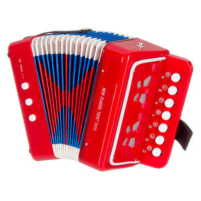 Button Accordion Red - Earth Toys