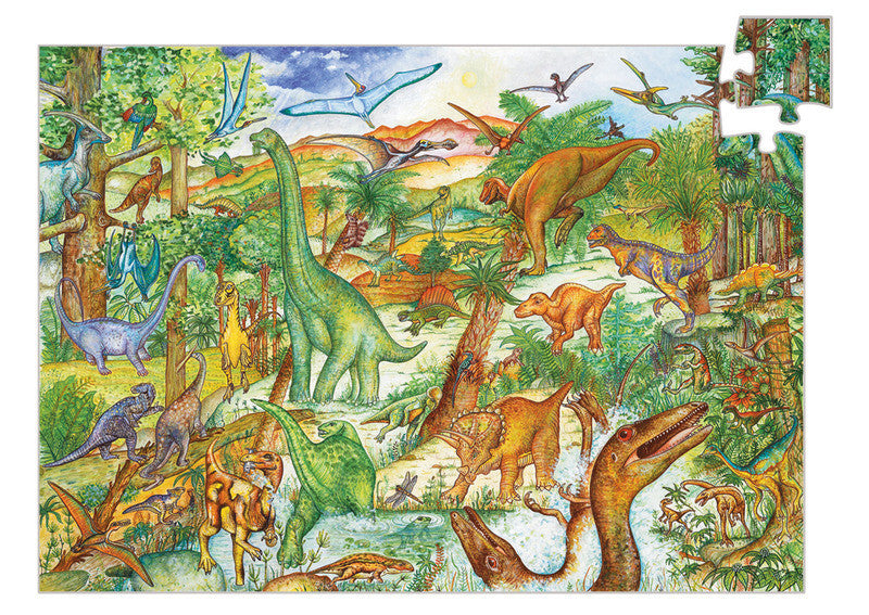 Puzzle Observation - Dinosaurs 100pce - Earth Toys