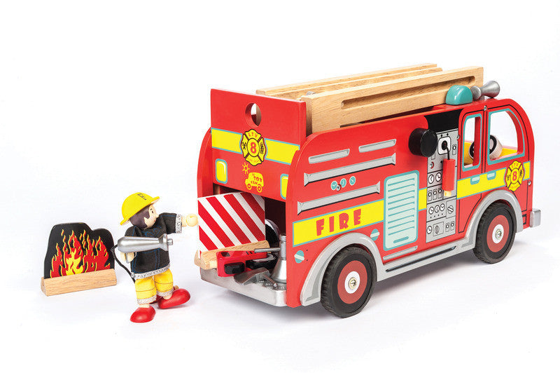 Fire Engine Set Le Toy Van - Earth Toys - 1