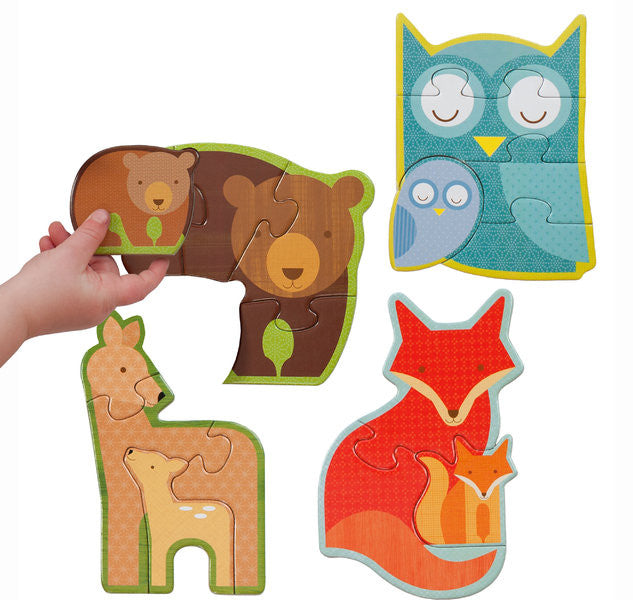 Beginner Puzzle - Forest Babies - Earth Toys - 2
