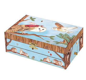 Birds Owl Travellers Music Box - Earth Toys - 2