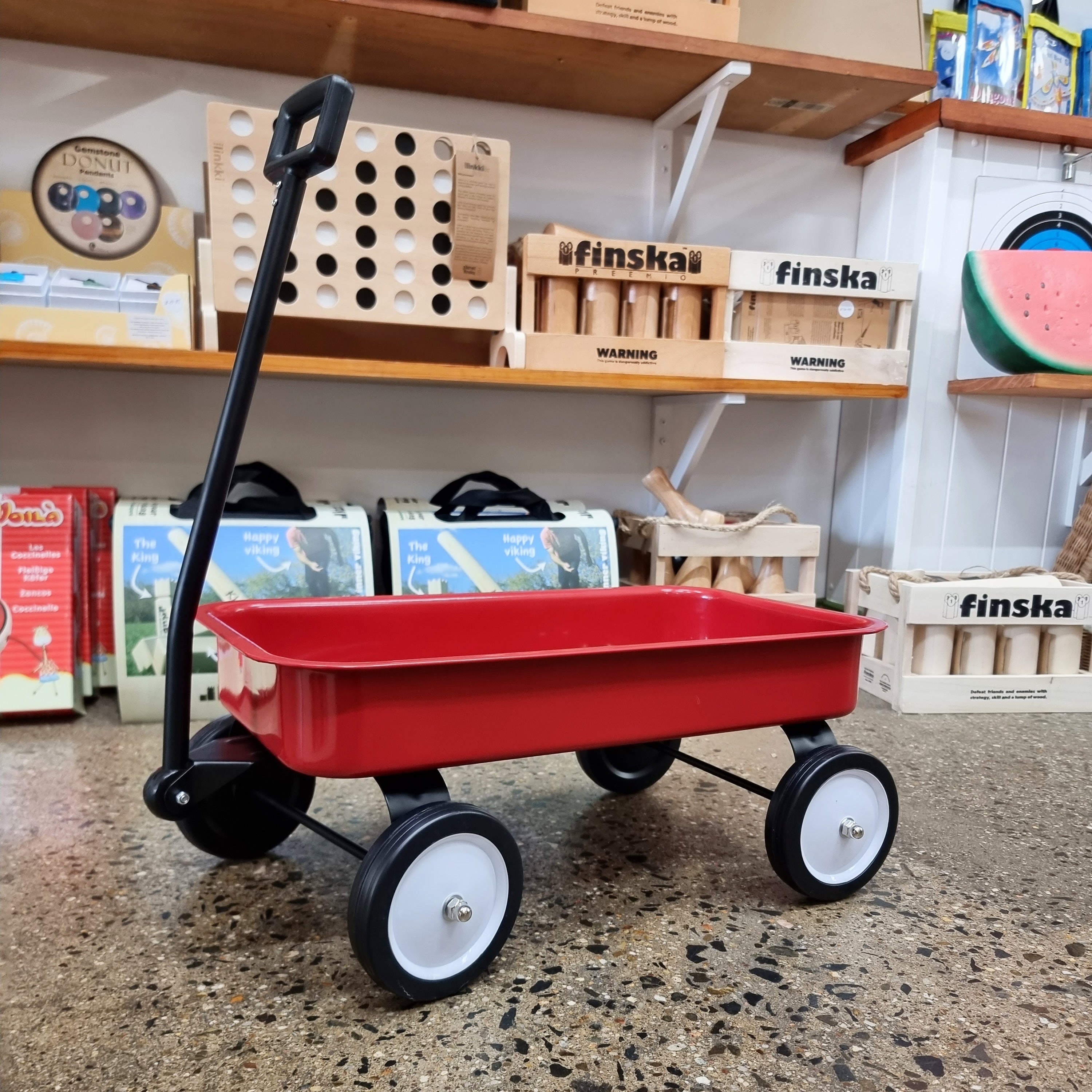 Red metal 2024 wagon