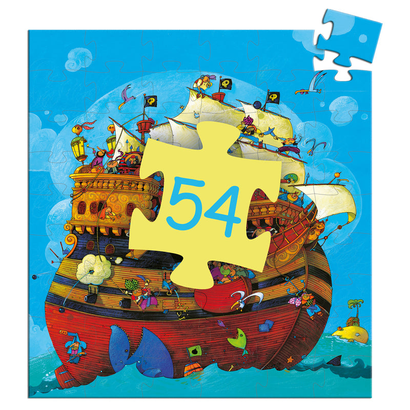 Barbarossa Boat Silhouette Puzzle 54pc - Earth Toys
