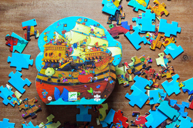 Barbarossa Boat Silhouette Puzzle 54pc - Earth Toys