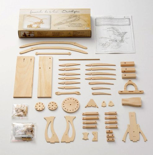 Da Vinci Ornithopter Wooden Kit - Earth Toys - 3
