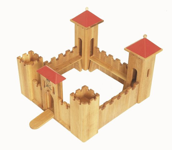 Drewart Wooden Castle small - Earth Toys - 2
