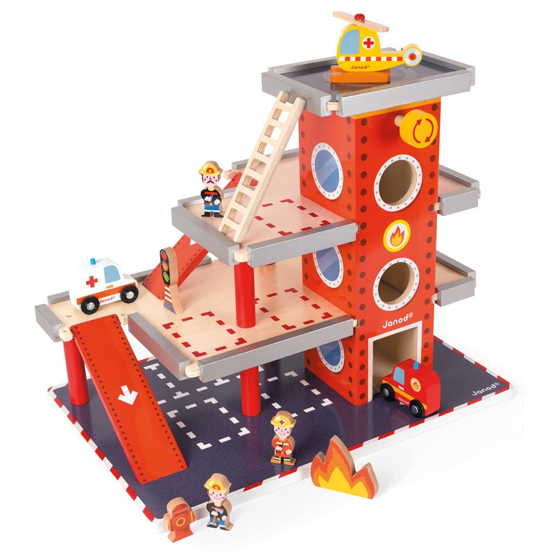 Teifoc Fire Station Playset Terra Cotta for sale online