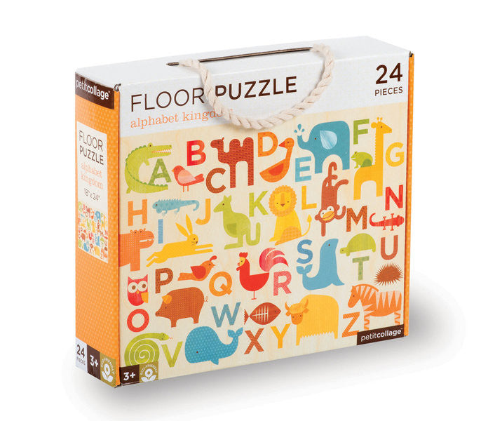 Petit Collage - Floor Puzzle - Alphabet Kingdom - Earth Toys - 1