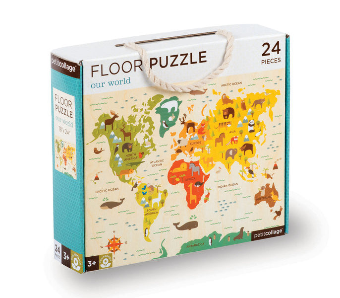 Petit Collage - Floor Puzzle - Our World - Earth Toys - 1