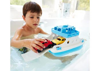 Green Toys - Ferry Boat w/ 2 Mini Cars - Earth Toys - 2